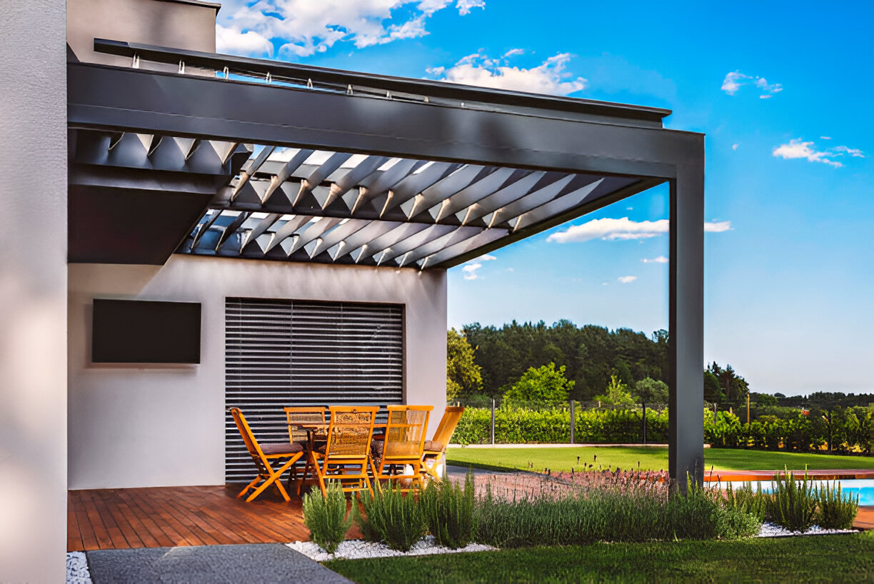 Modern Pergola Installation